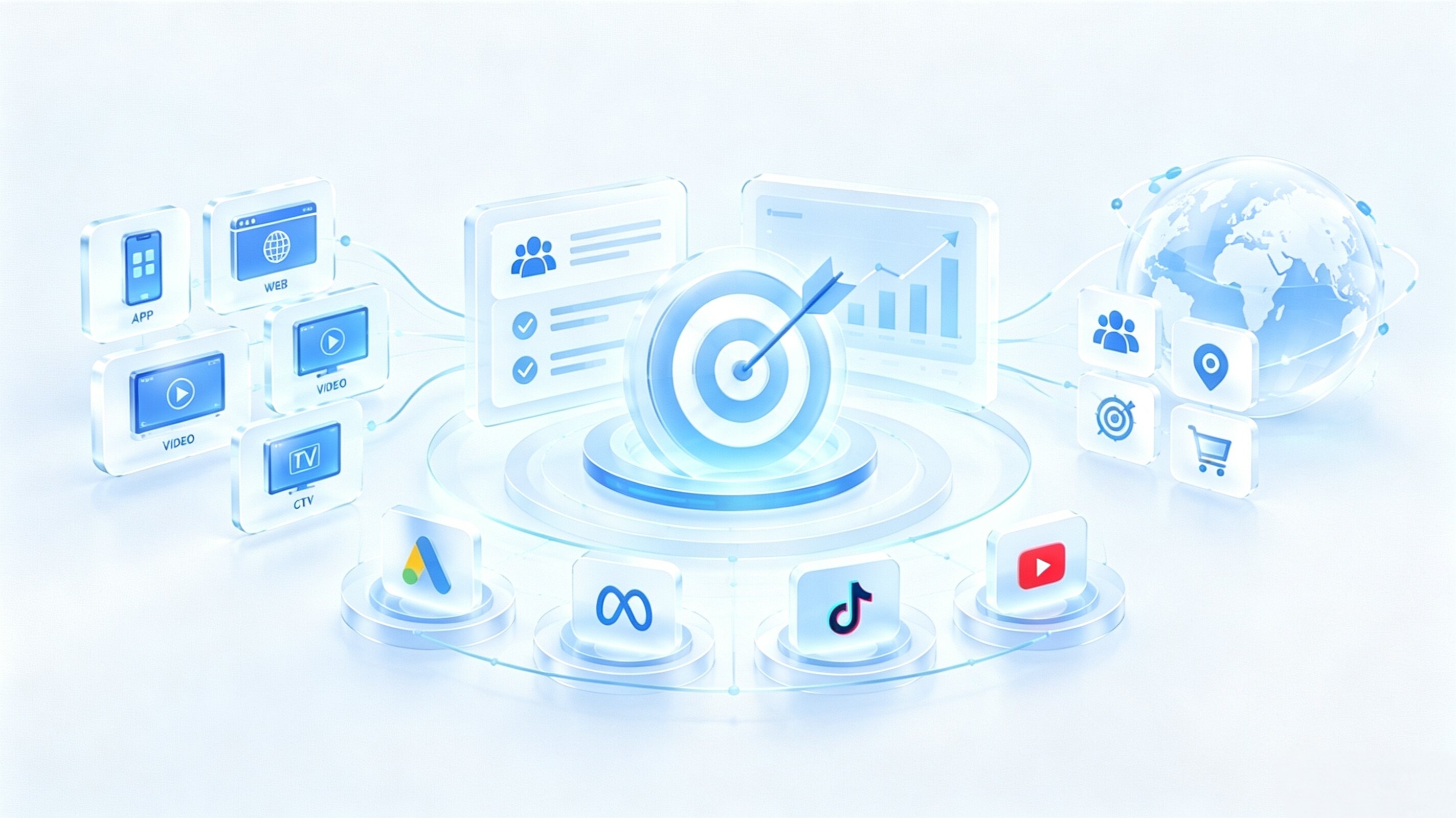 Advertiser targeting, traffic quality and multi-channel programmatic reach