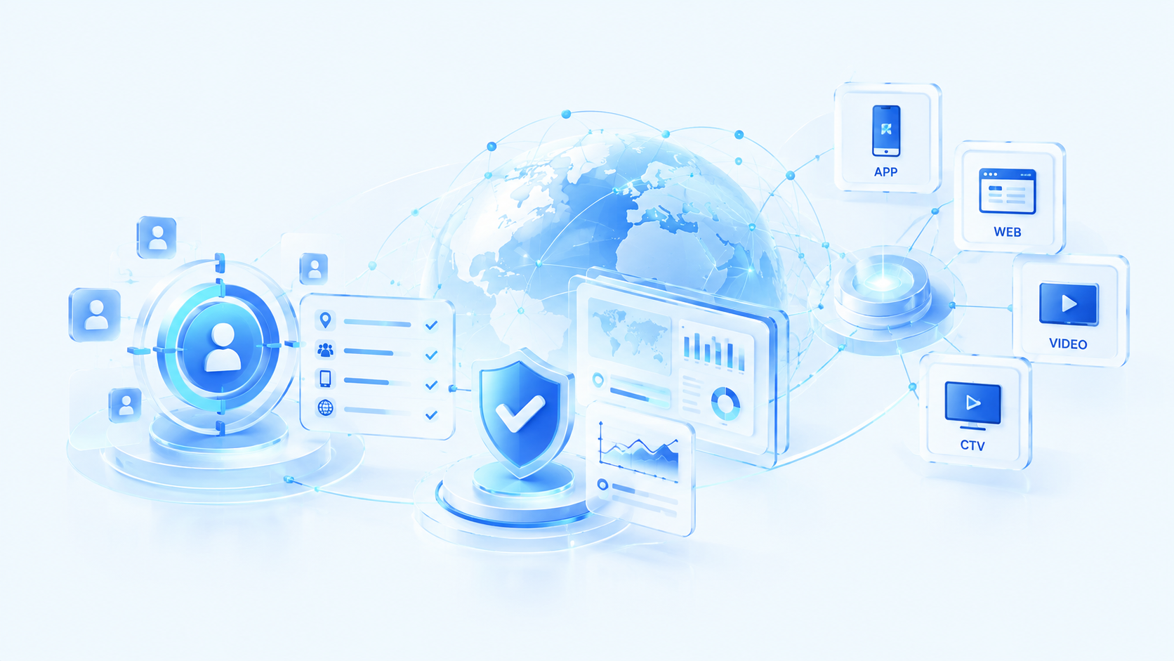 Global programmatic advertising exchange visualization